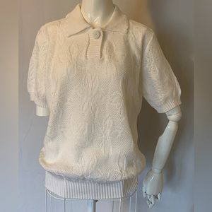 Spring lightweight white sweater